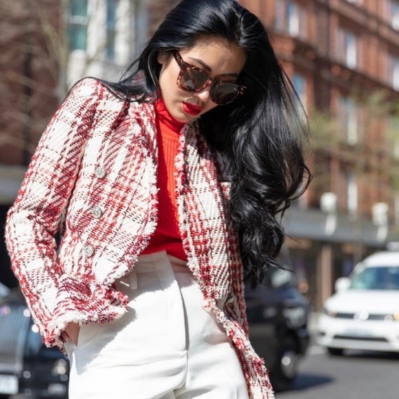 SOLD OUT Blogger Favorite ZARA tweed blazer - Picture 2 of 6